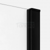 NEW TRENDY Drzwi wnękowe 200x200 Prime Black, podwójne D-0347A